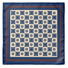 CHESS BOARD SILK POCKET SQUARE