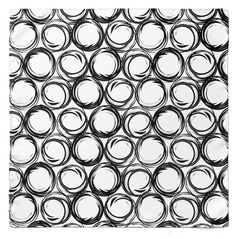 Black Spiral Silk Pocket Square1