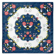 HONEYBEE SILK POCKET SQUARE