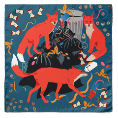 Tri Fox SILK POCKET SQUARE