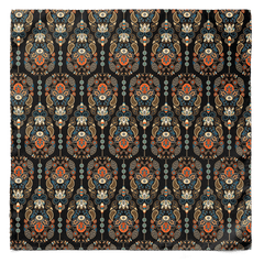MUGHAL MOTIFS SILK POCKET SQUARE (LUXE COLLECTION)