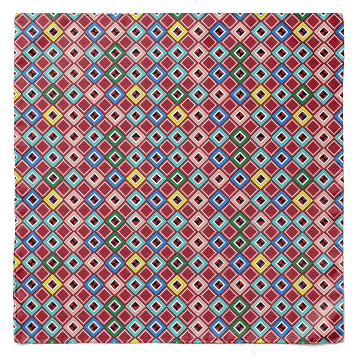 DIGITAL MAZE SILK POCKET SQUARE