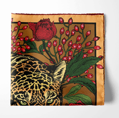 CHEETAH VICE SILK POCKET SQUARE