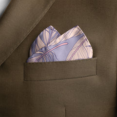 W21- FLAMINGO SILK POCKET SQUARE