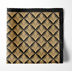 LEAFY HYPNOSIS SILK POCKET SQUARE