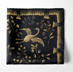 JUNGLE TALE SILK POCKET SQUARE