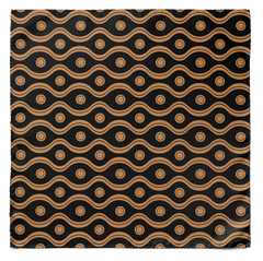 Golden Spiral Silk Pocket Square
