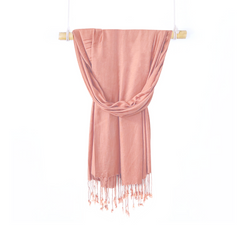ROSE PINK LAWN SCARF
