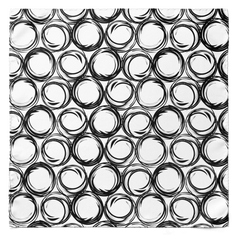 BLACK SPIRAL SILK MEN SCARF