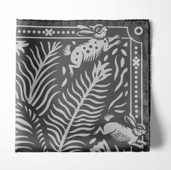 EYE OF TIGER SILK POCKET SQUARE