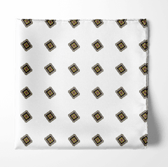 MAGIC BLACK SILK POCKET SQUARE