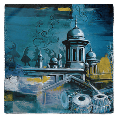 Qawali Nights Silk Pocket Square