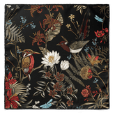 Kingfisher silk Pocket Square