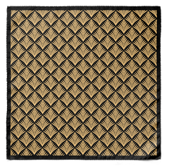 Leafy hypnosis Silk pocket square