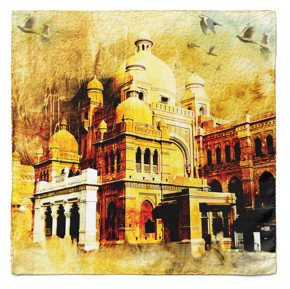 School of Arts Silk Pocket Square