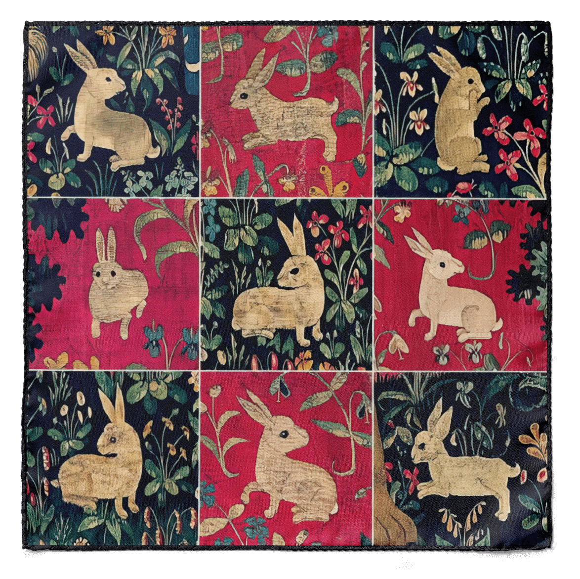 Red Tide Silk Pocket Square