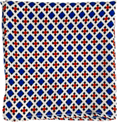 Blue & Red Digital Pocket Square