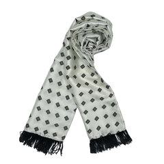 MAGIC BLACK SILK MEN SCARF