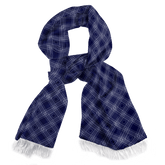 Scottish Blue Silk Scarf