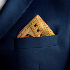 THE ROYAL QILA SILK POCKET SQUARE