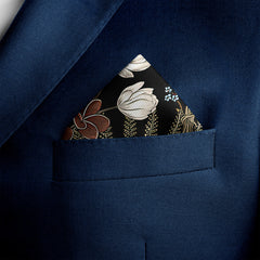 KINGFISHER SILK POCKET SQUARE