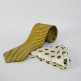 MAGIC BLACK POCKET SQUARE AND TIE SET