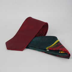 MIDNIGHT ARTIST POCKET SQUARE AND TIE SET