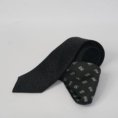 BLACK DIAMOND POCKET SQUARE AND TIE SET