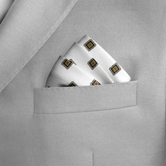 MAGIC BLACK SILK POCKET SQUARE