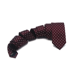 Dark Magenta Polka Dots Neck Tie
