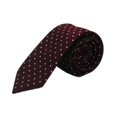 Dark Magenta Polka Dots Neck Tie