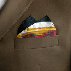 MIDNIGHT ARTIST SILK POCKET SQUARE