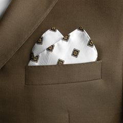 MAGIC BLACK SILK POCKET SQUARE