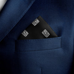 Black Diamond Silk Pocket Square3