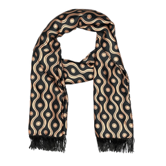 Golden Spiral Silk Scarf