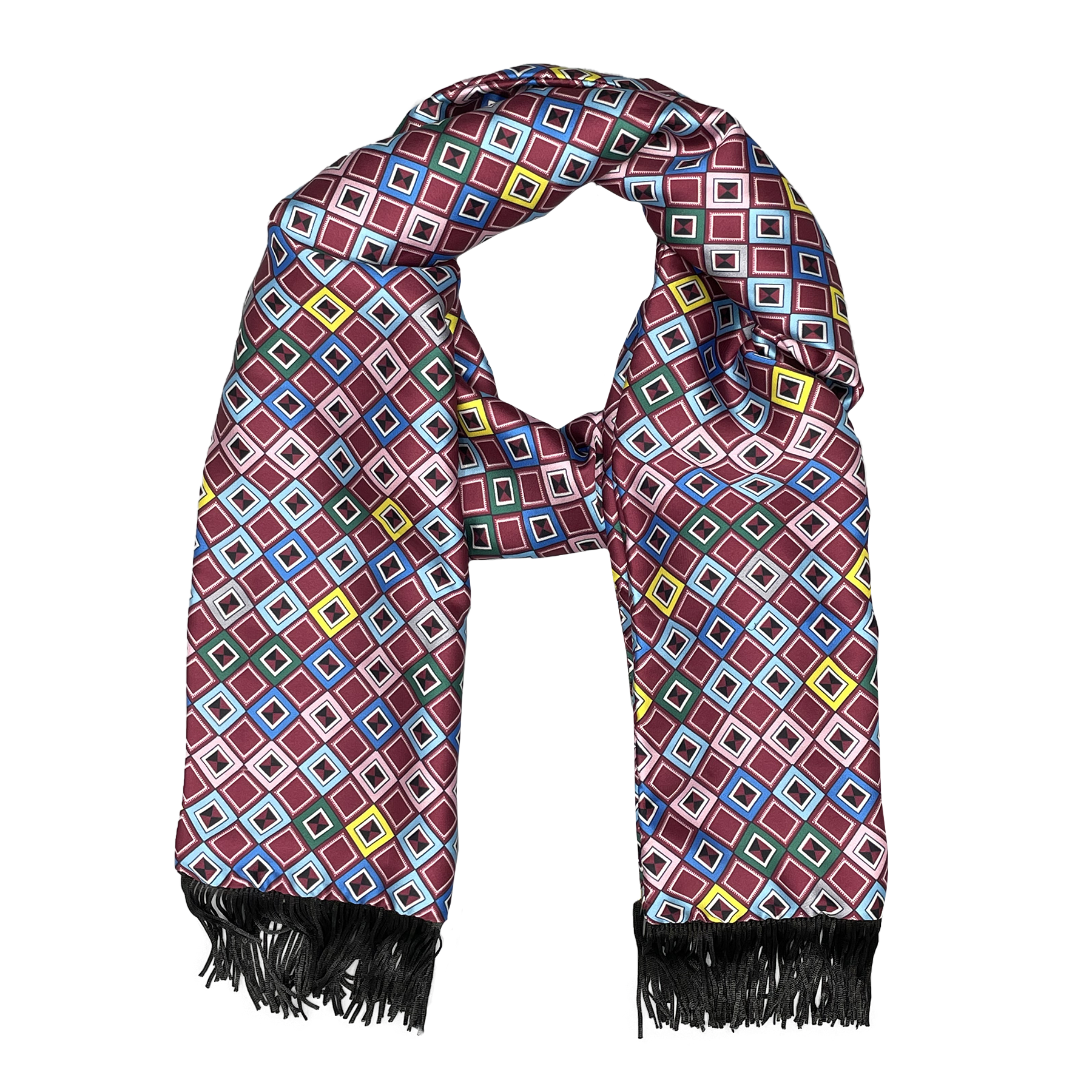 Digital Maze Silk Scarf