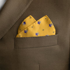 BUMBLEBEE SILK POCKET SQUARE (LUXE COLLECTION)