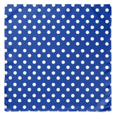 BLUE WITH WHITE POLKA SILK POCKET SQUARE
