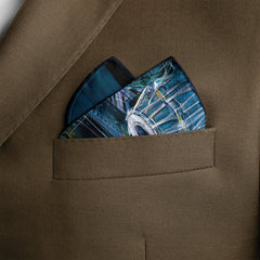 QAWALI NIGHTS SILK POCKET SQUARE