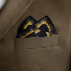 JUNGLE TALE SILK POCKET SQUARE
