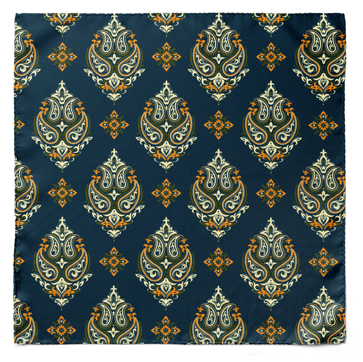 GREEN & YELLOW MYSTERY SILK POCKET SQUARE