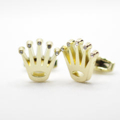 CROWN GOLD CUFFLINKS
