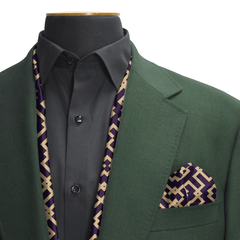 ORNAMENT SILK SCARF & POCKET SQUARE SET