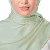 SAGE CRINKLE SILK SCARF