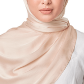 POWDER PEARL CRINKLE SILK SCARF
