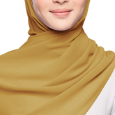 MUSTARD BLISS CRINKLE SILK SCARF