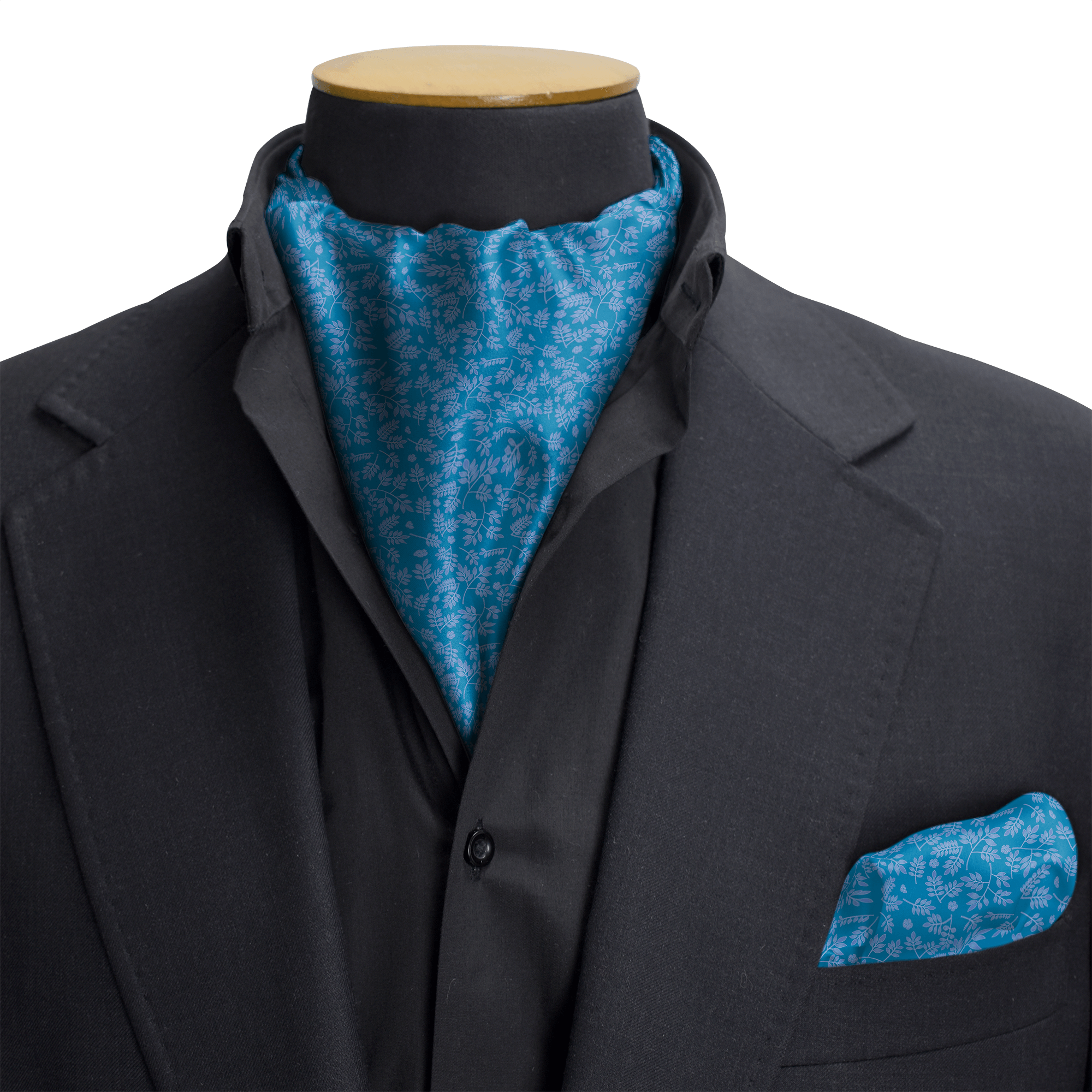 FEROZI SILK CRAVAT & POCKET SQUARE SET