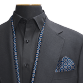 W21-SEED OF LIFE SILK SCARF & POCKET SQUARE SET