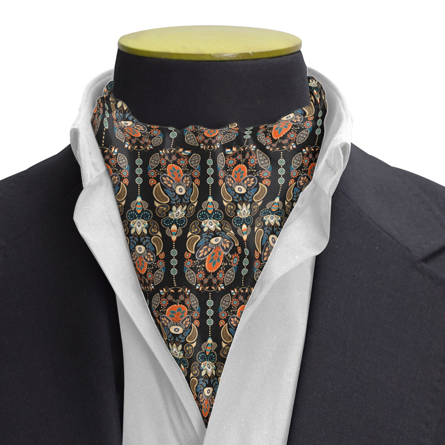 MUGHAL MOTIF SILK CRAVAT (LUXE COLLECTION)
