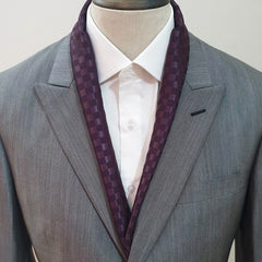 PLUM BOXED SCARF ( LIMITED EDITION)